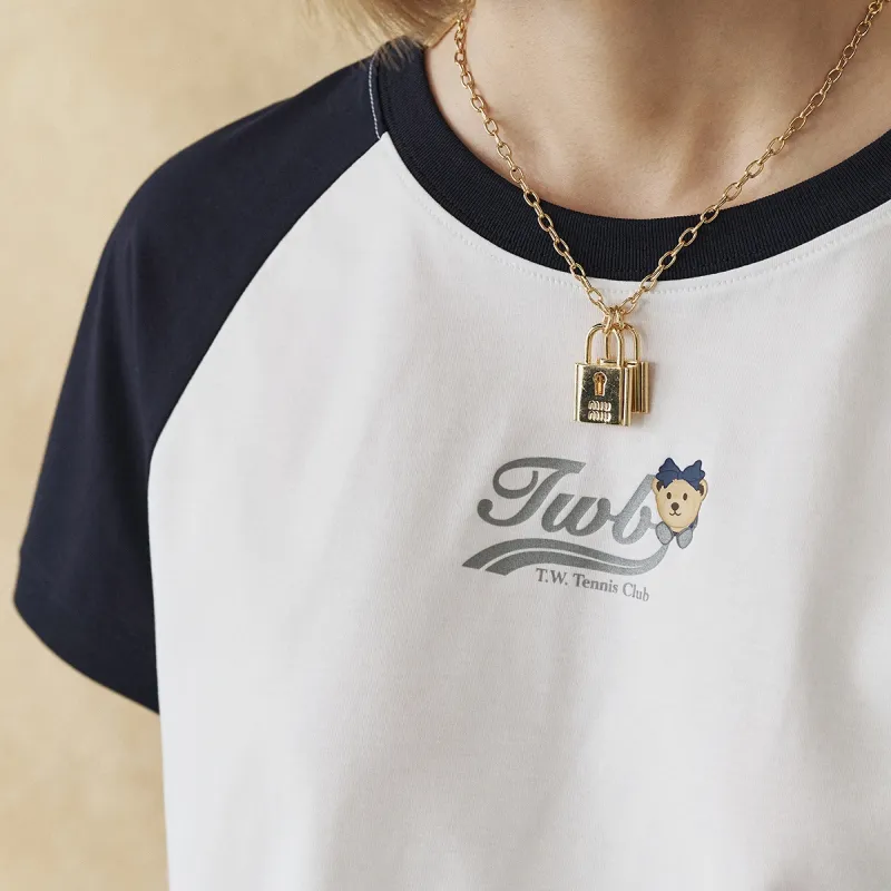 Teenie Weenie T Shirts Women's Navy Blue-3