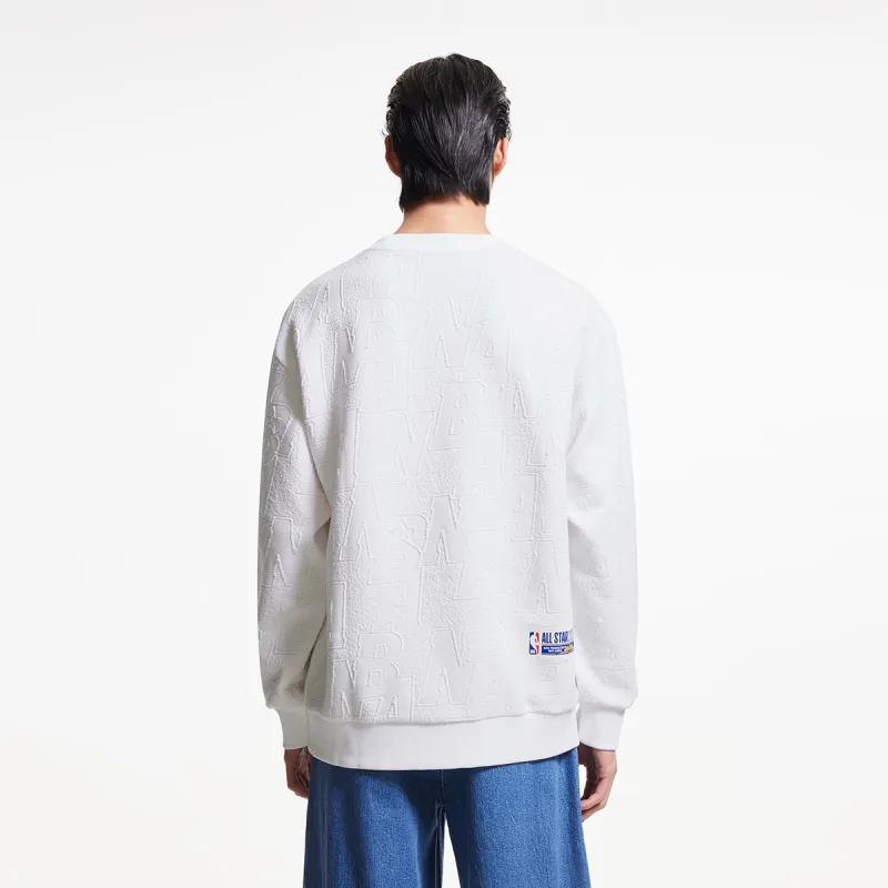 JACK JONES· x NBA JACK & JONES NBA Co brand Sweatshirt Men's Raw White-2