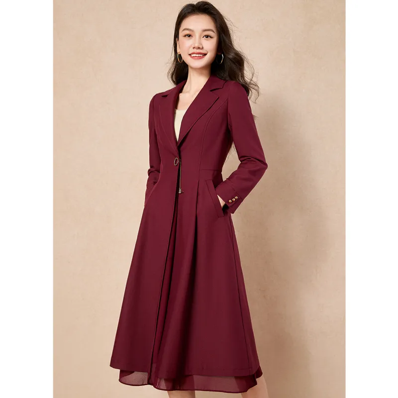 Mylan Trench Coat Women's Fuchsia-6
