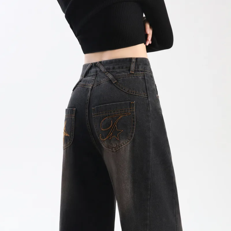 ZAVK Jeans Women's Black Gray Color-4