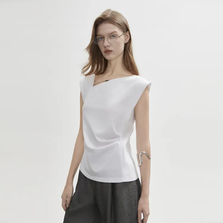 ELLE T Shirts Women's White-4