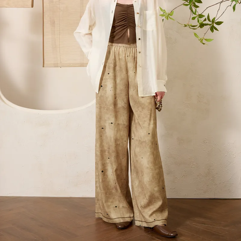 3COLOUR Casual Pants Women's Khaki-4