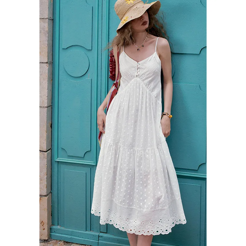 ELF SACK Slip Dresses Women's Elegance White-2