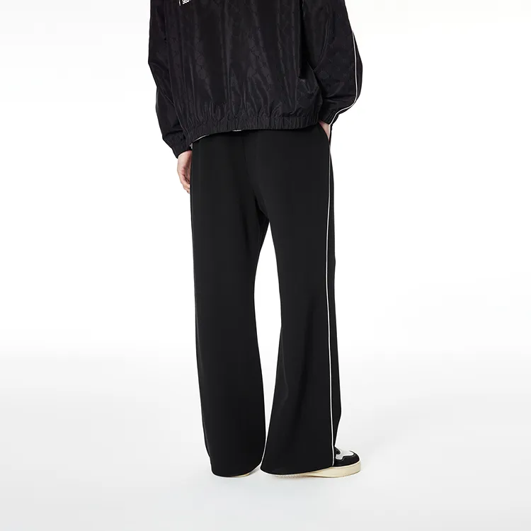 PEACEBIRD MEN Casual Pants Men Black Loose Fit-4