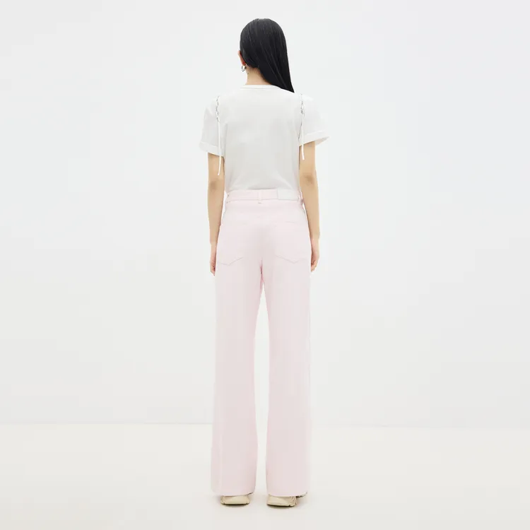SHUIYUNJIAN Jeans Women's Light Pink-5