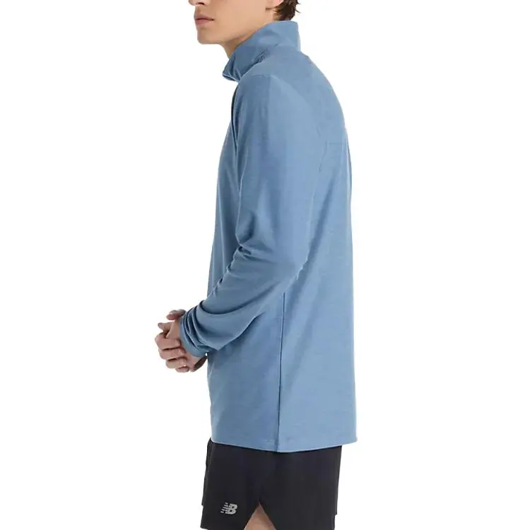 New Balance RBC Brooklyn Half Collection Space Dye 1/4 Zip Sweatshirt Men's Blue-2