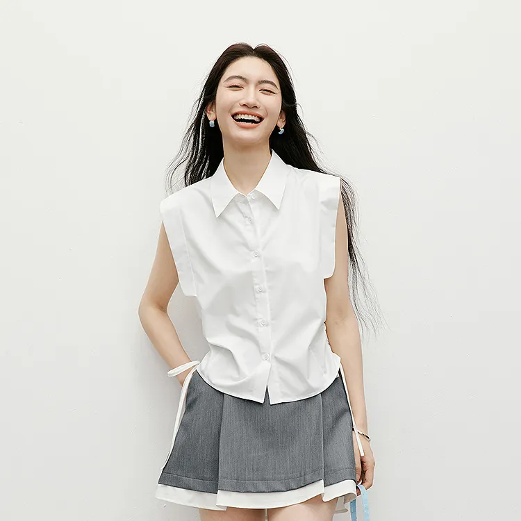 Hopeshow Shirts Women's Raw White 001-2