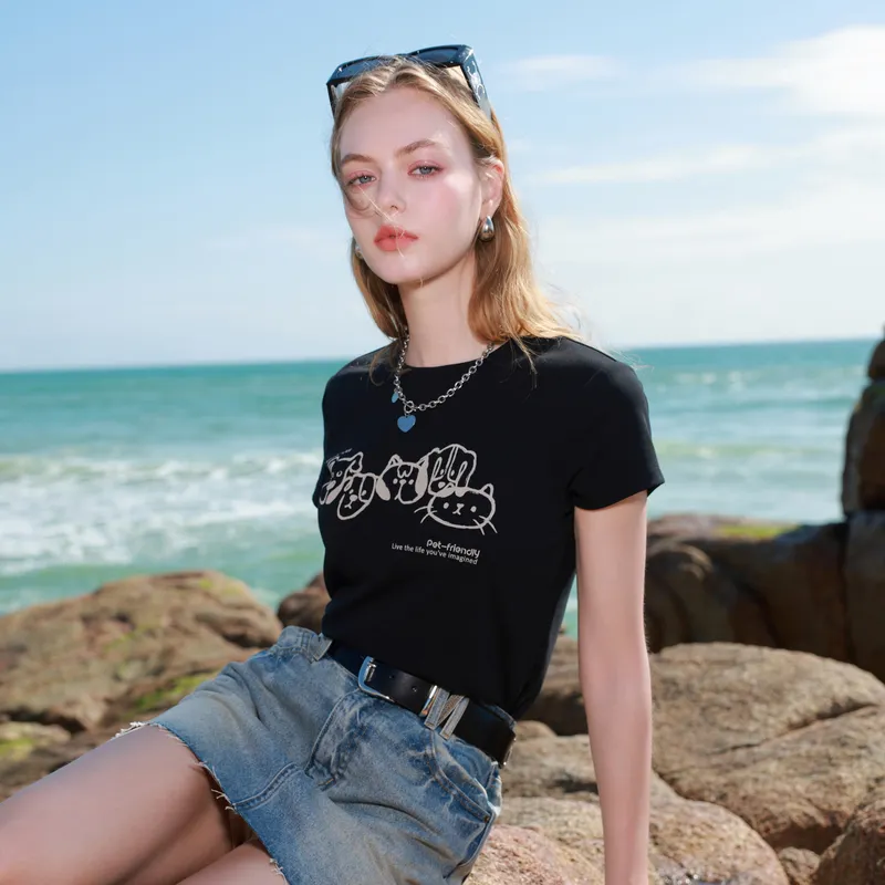 3COLOUR Regular T Shirt Women's-6