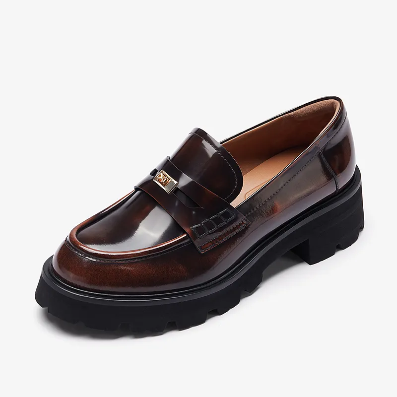 LE SAUNDA Loafers Women's Coffee/Black-1
