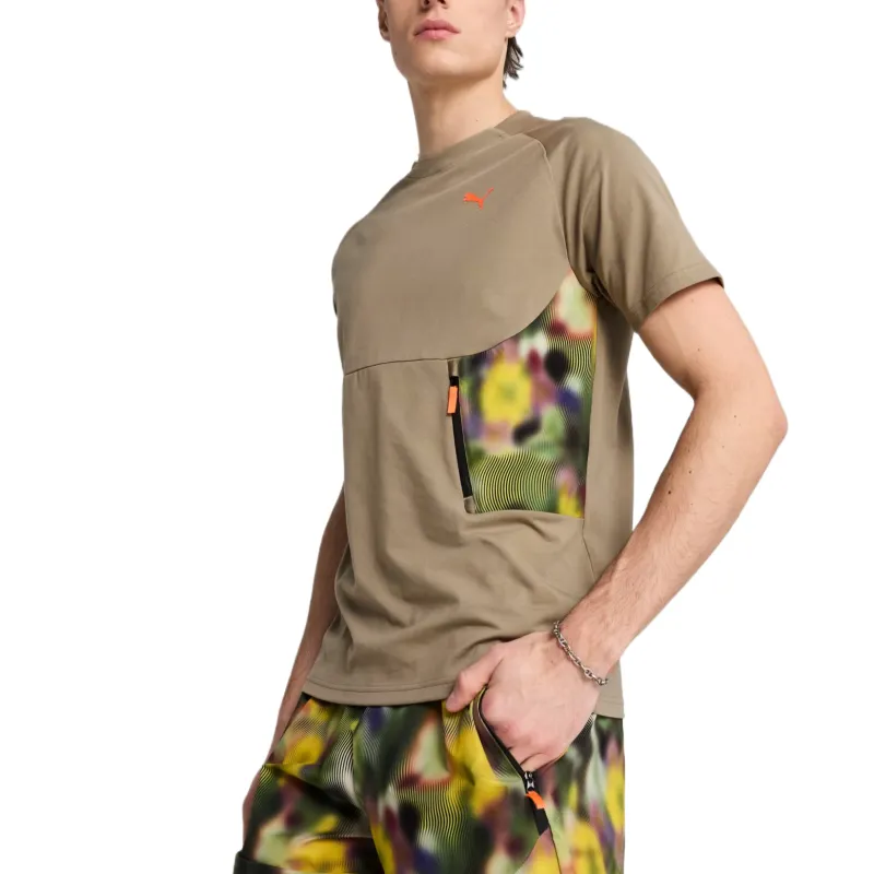 PUMA PUMATECH T Shirts Men Coffee-2