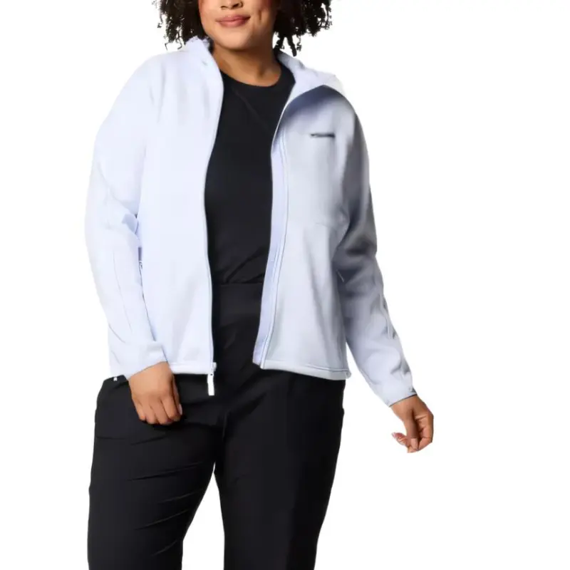 Columbia Sweater Weather Full Zip Jacket - Plus Size Jacket Women's Snowflake Blue-3