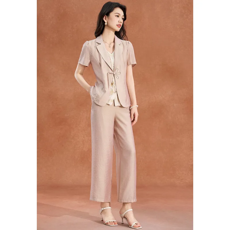 Mylan Casual Suits Women's Apricot-3