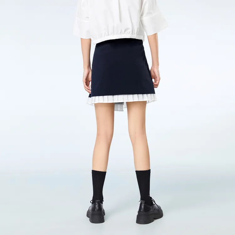 OVV Breeze Series Casual Shorts Women's Navy Blue & White Stiched 01-2