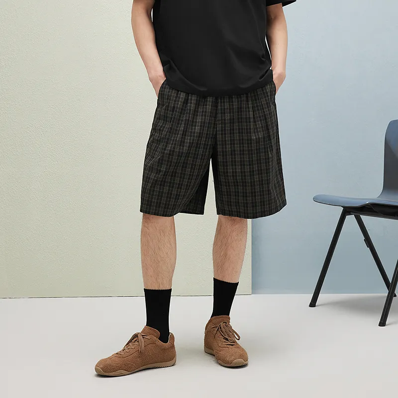 GXG Casual Shorts Men Plaid-2