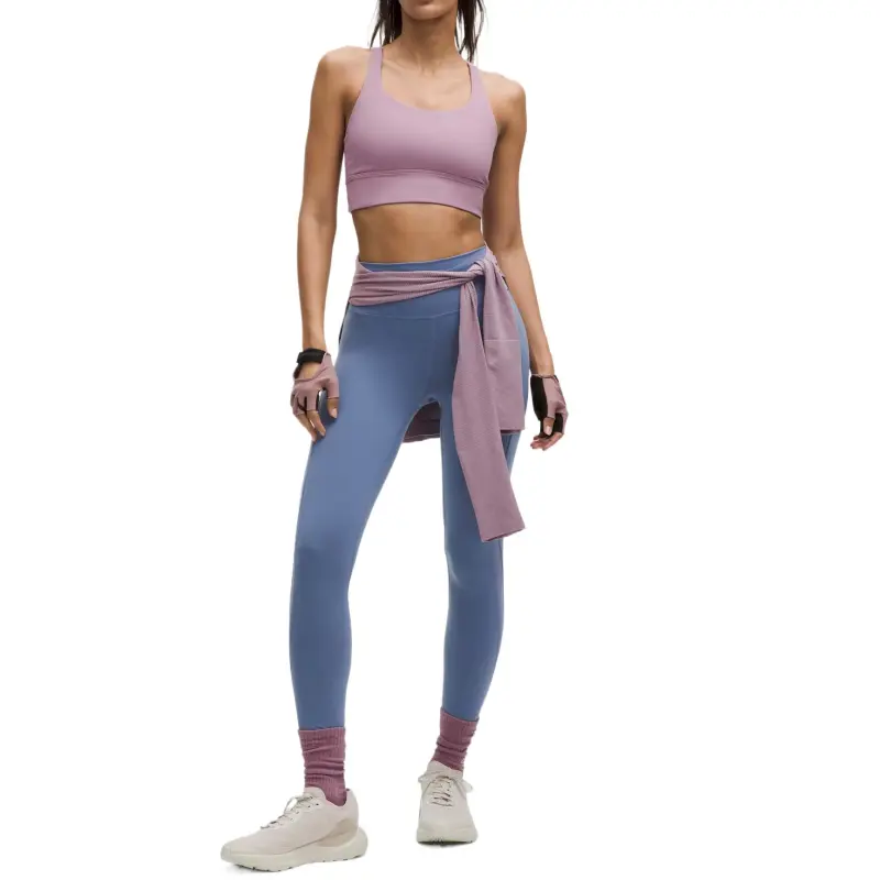 Lululemon Wunder TrainHigh Rise Leggings Women's Denim Blue Washed Denim-2