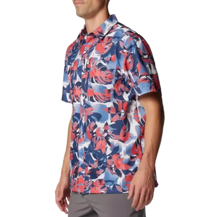 Columbia PFG Super Slack Tide Shirt Men's Marine Blue-2