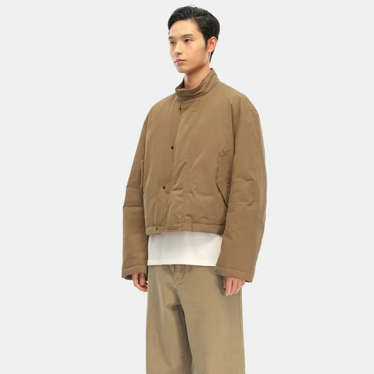 Nice Rice Down Jacket Men's Dark Khaki-2