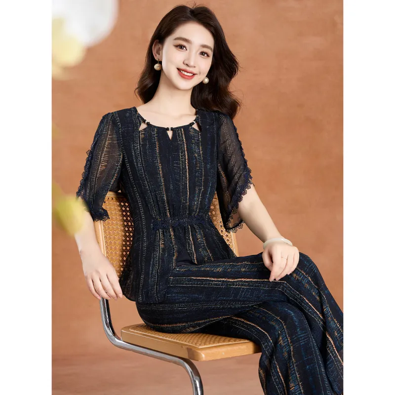 Mylan Casual Suits Women's Navy Blue Collection Brand, Stay Updated With Activity Alerts-6