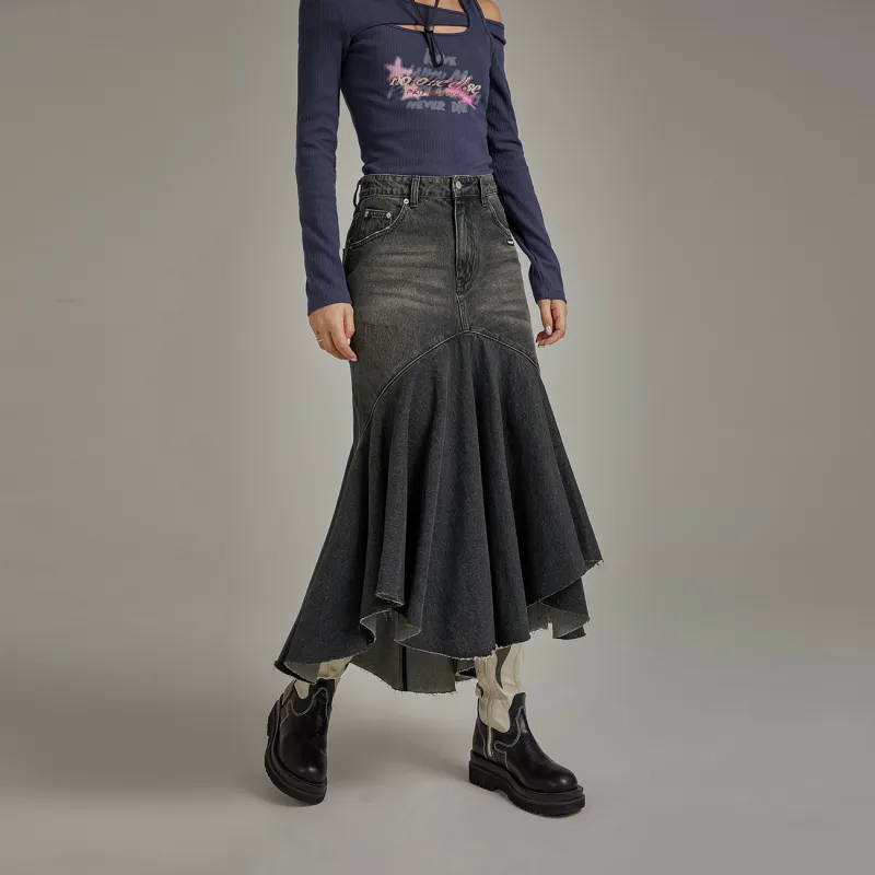 NO ONE ELSE Denim Long Skirt Women's-2