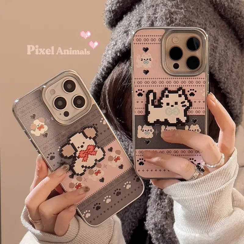 QIZHENG TPU Material Couple Phone Case Compatible With Apple 16 Pro Max/15/14/13/12/11-5