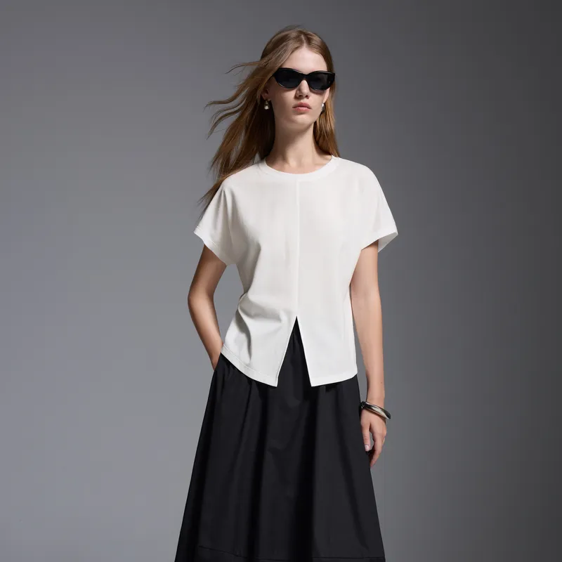 3COLOUR T Shirts Women's Cloud White-3