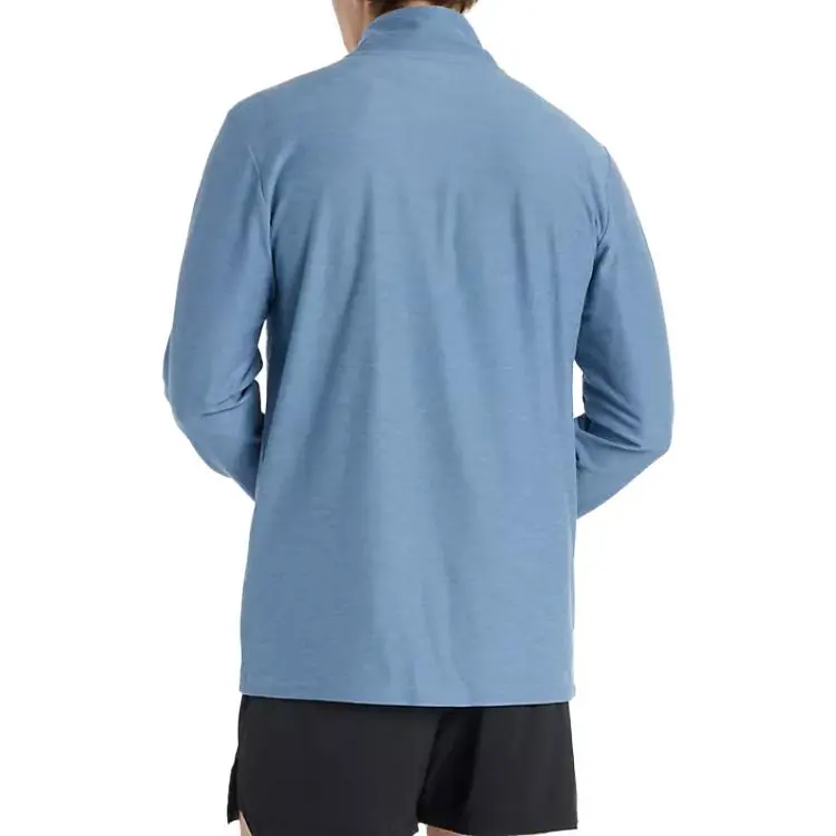 New Balance RBC Brooklyn Half Collection Space Dye 1/4 Zip Sweatshirt Men's Blue-1