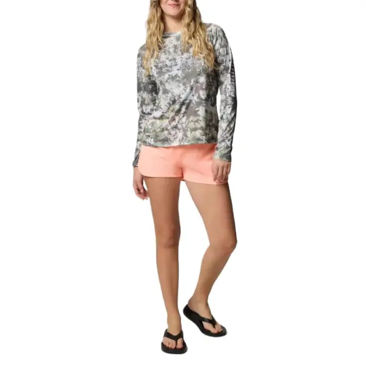 Columbia PFG Super Tidal Tee Regular T-Shirt Women's Beech Tree Seaweed-3