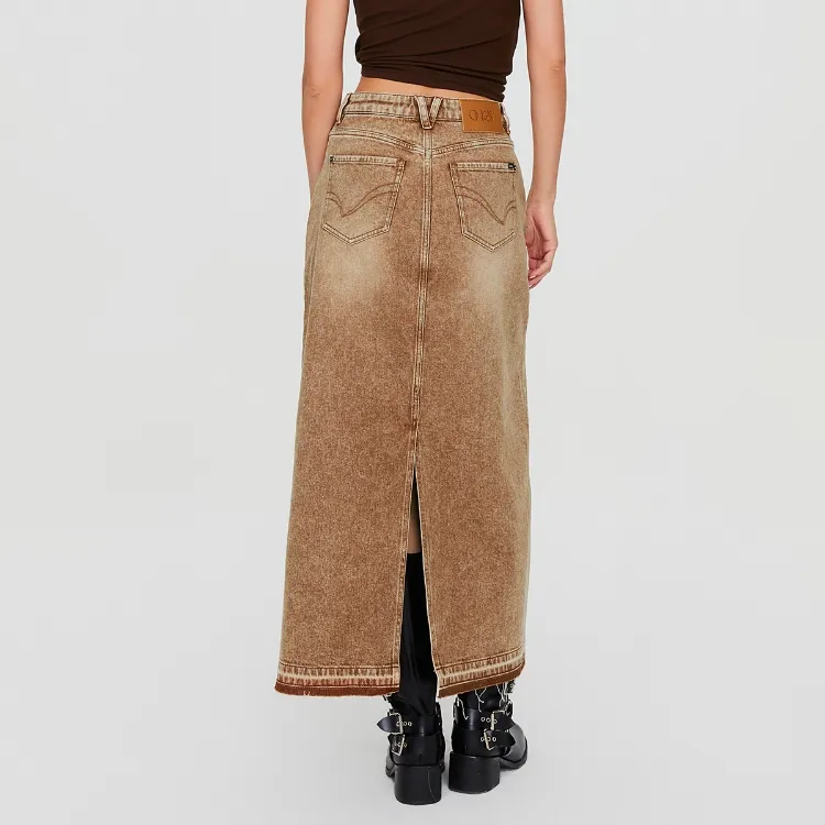ONLY Denim Long Skirts Women's-3