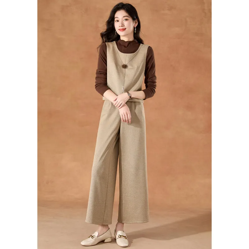 Mylan Spring, Fall Casual Suit Regular Women's Khaki Collection Brand, Stay Updated With Event Alerts-5