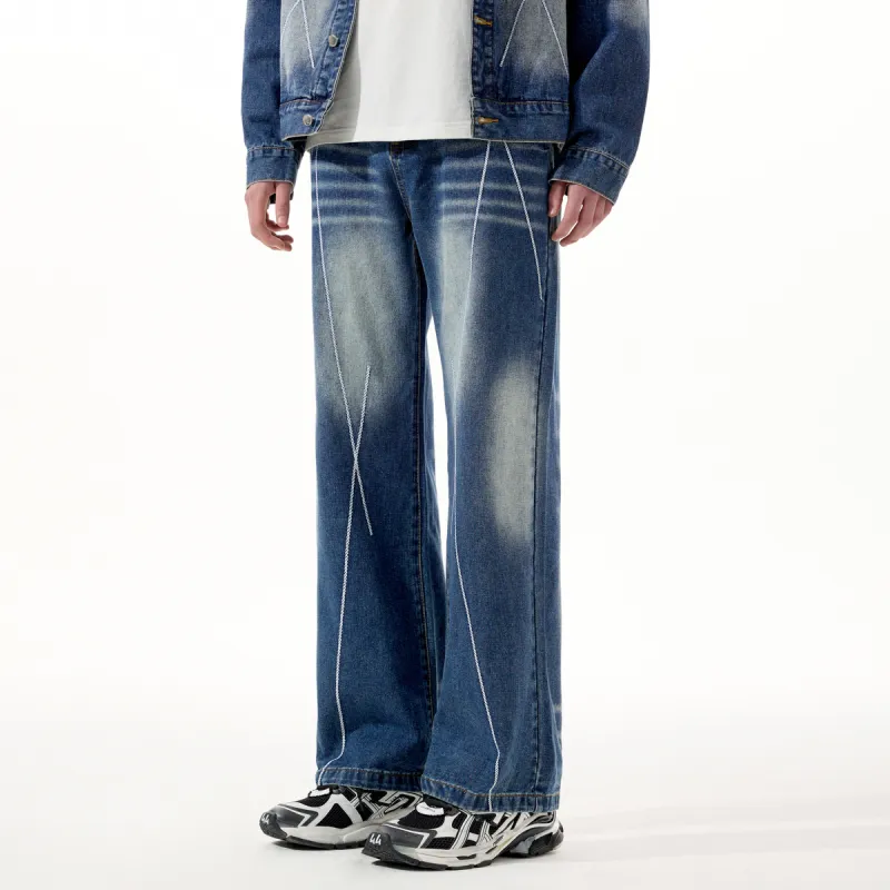 FORHUG Jeans Unisex Washed Blue-2