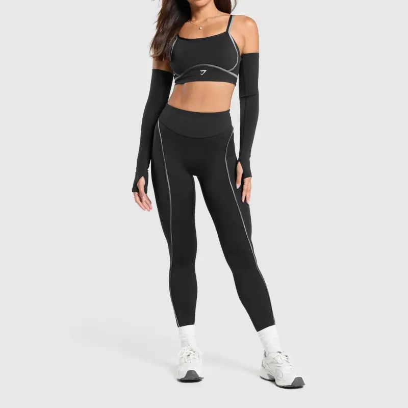 GYMSHARK Contour Leggings Athletic Trousers Women's Black-1
