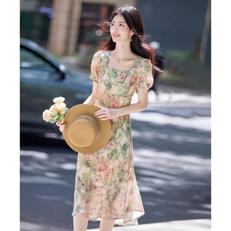 Still Quiet Short Sleeved Dress Women's-6