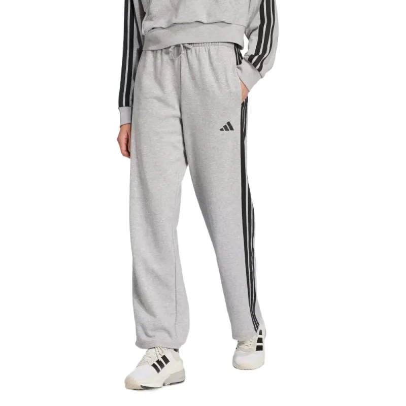 Adidas Free Shipping With AdiClub Essentials 3 Stripes Open Hem French Terry Pants-1