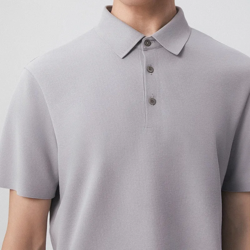 EHE Polo Shirts Men Gray Purple-3