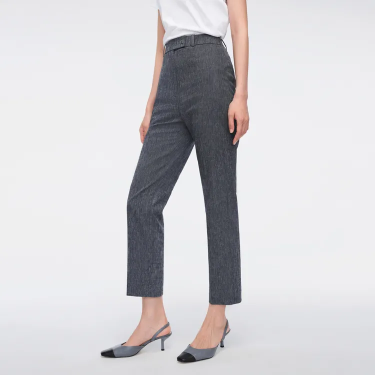 OVV Suit Trousers Women's Denim Blue Solid Color 13-4