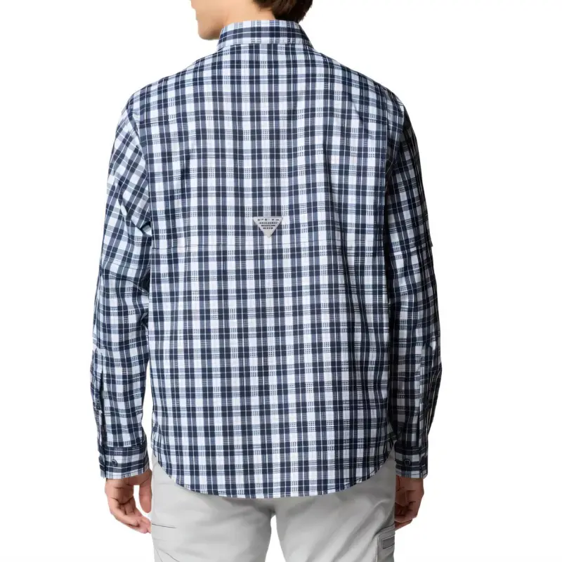 Columbia PFG Super Tamiami Shirt Men's Marine Blue-1