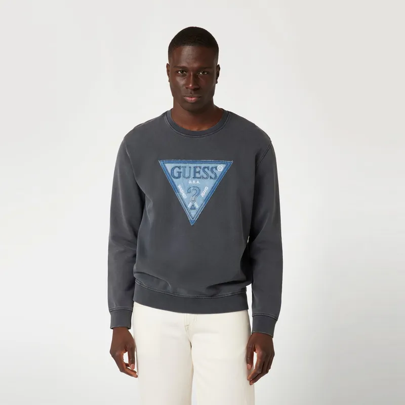GUESS Sweatshirt Men's Blue Gray-2