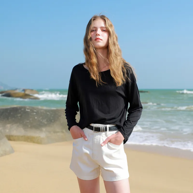 3COLOUR T Shirt Women's Classic Black-5