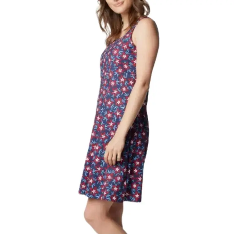 Columbia PFG Freezer Sleeveless Dress Women's Nighttime Chest Membrane Stripes-2
