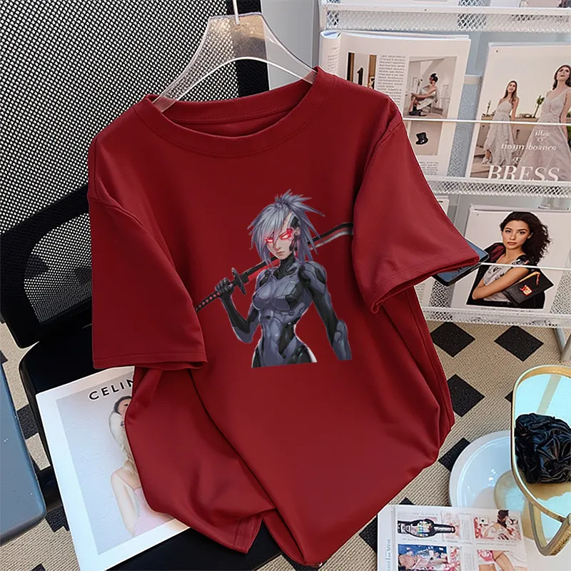 FAIRWHALE Drop Shoulder Sleeve T Shirt Women's-7