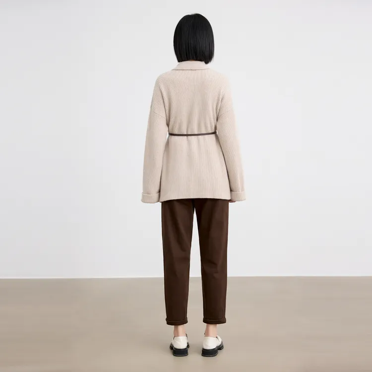 SHUIYUNJIAN Sweater Women's Beige Apricot-2