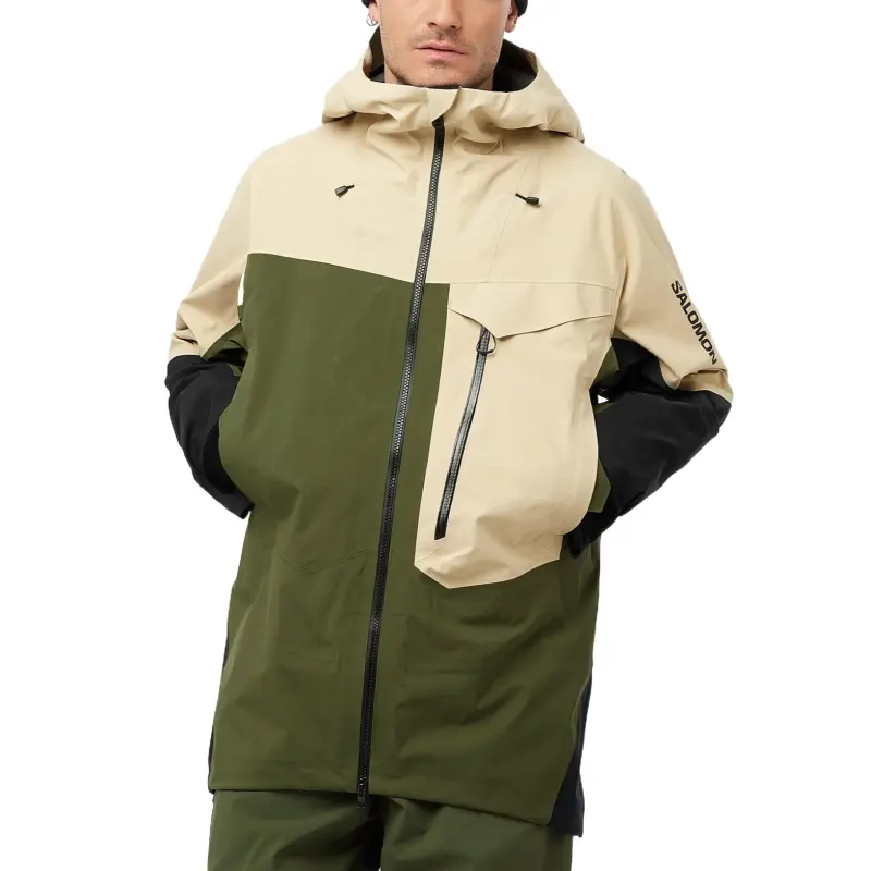 SALOMON MOON PATROLGore-Te Jackets Coats Men's White Green Black-2