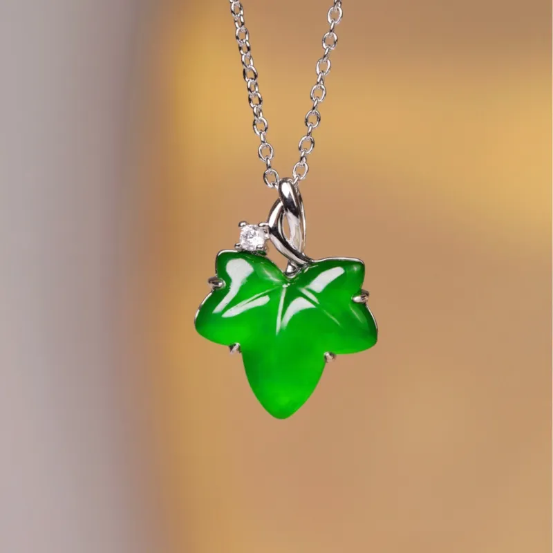 KALAIYIN Ice Glutinous Jadeite Necklaces Women's-2