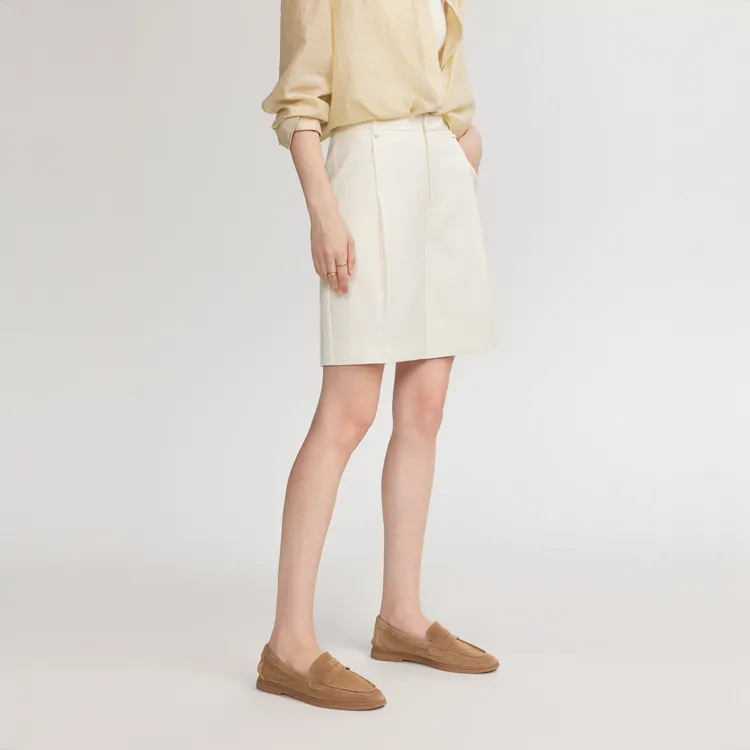 ELLE Casual Shorts Women's Ecru-2