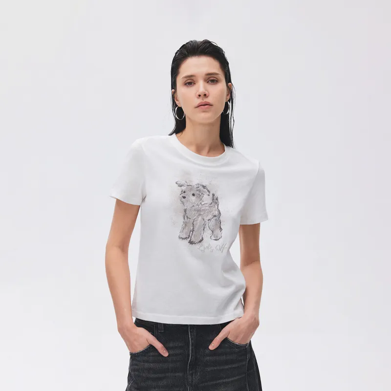 ONLY Set in Sleeve T Shirt Women's-2