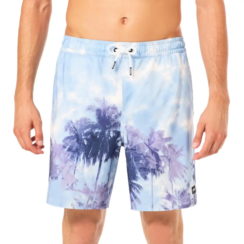 Oakley CanaryPalmsRc18 Beach Shorts Men's Palm Cloud Light Blue-3