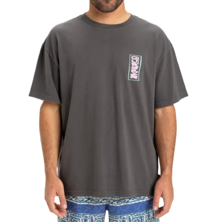 Quiksilver T Shirts Men Gray KRP0-2
