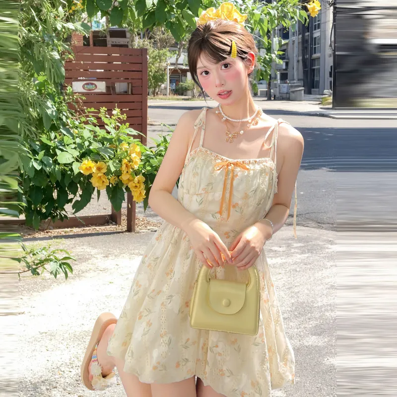SNBL Slip Dress Women's Apricot-3
