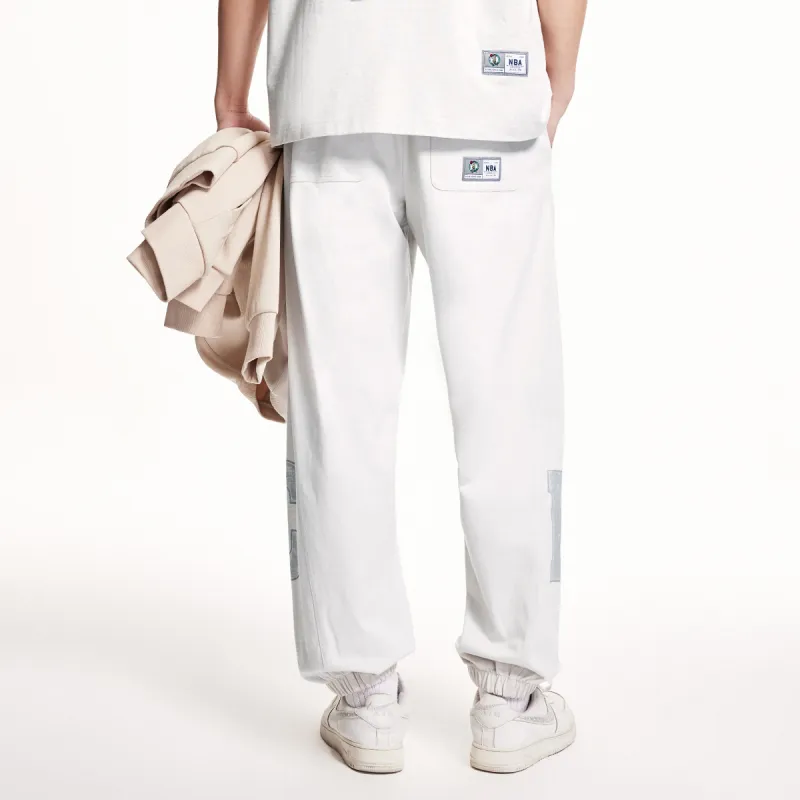 JACK JONES· x NBA JACK&JONESxNBA Spring Summer Knitted Sweatpants Men's C42 Stone Gray-3