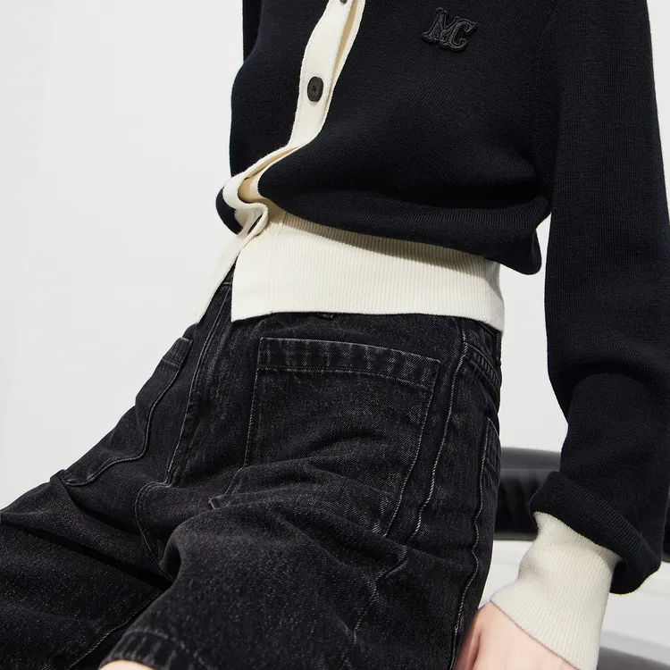 MO&CO Denim Shorts Women's Denim Black-5